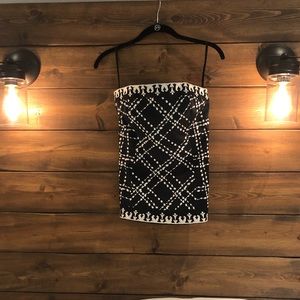 White House Black Market Strapless Dress Top